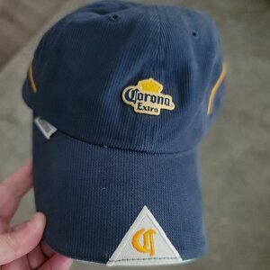 Corona Beer Hat Cap Strap Back Blue Adjustable Crown Log Adjustable< New